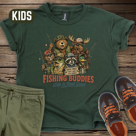 Fishing Buddies Kids T-Shirt