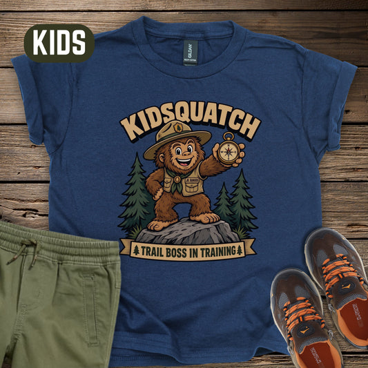 Kidsquatch: Trail Boss Kids T-Shirt