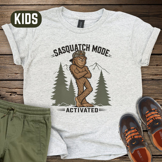 Sasquatch Mode Activated Kids T-Shirt
