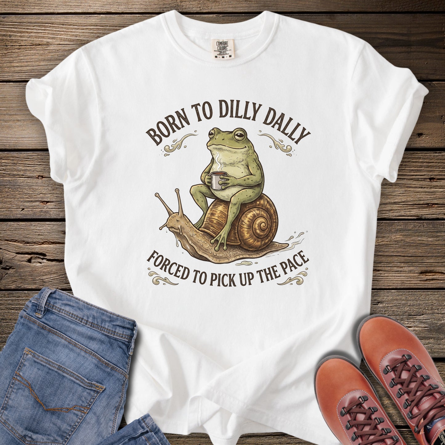 Born to Dilly Dally Frog T-Shirt