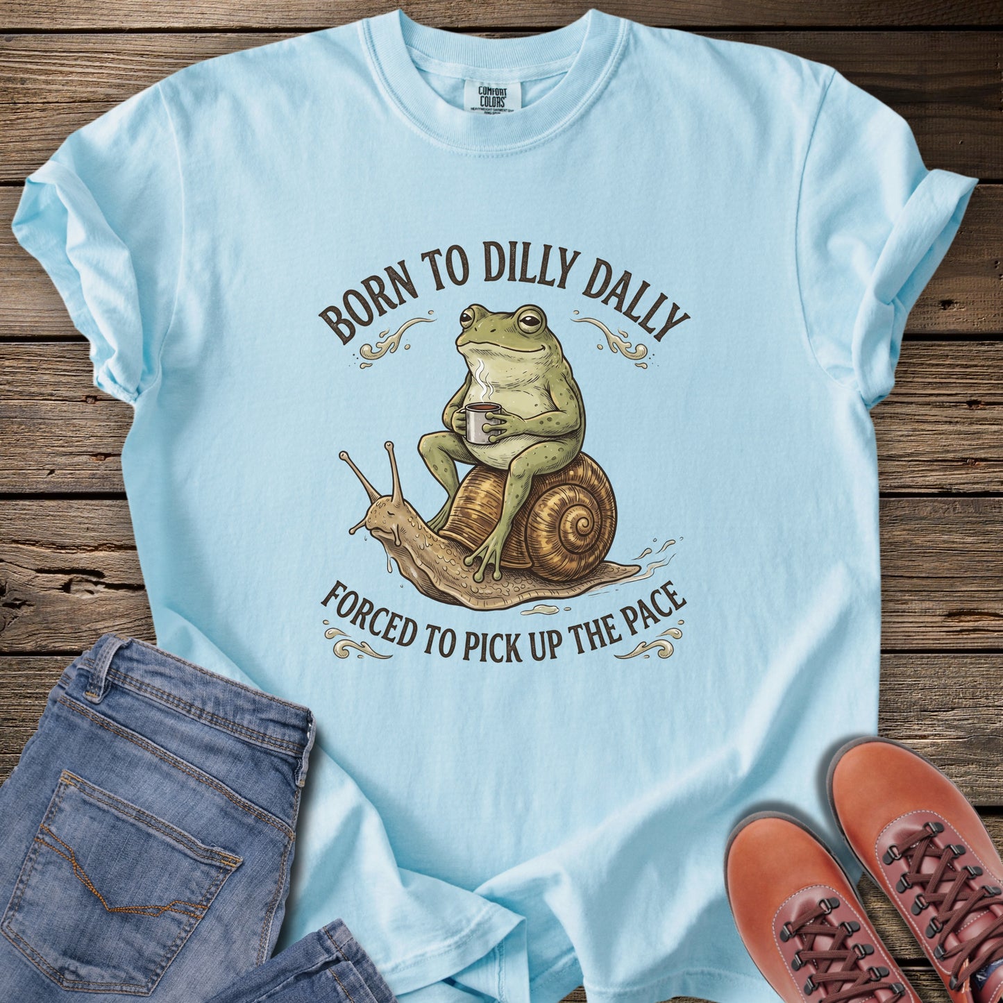 Born to Dilly Dally Frog T-Shirt