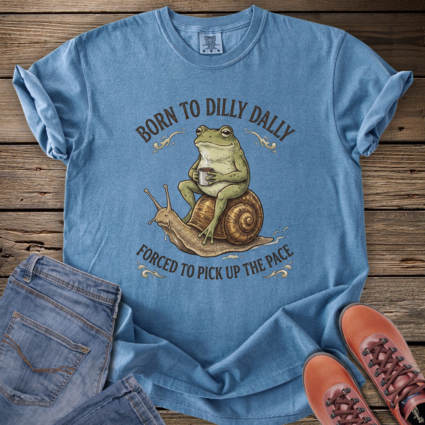 Born to Dilly Dally Frog T-Shirt