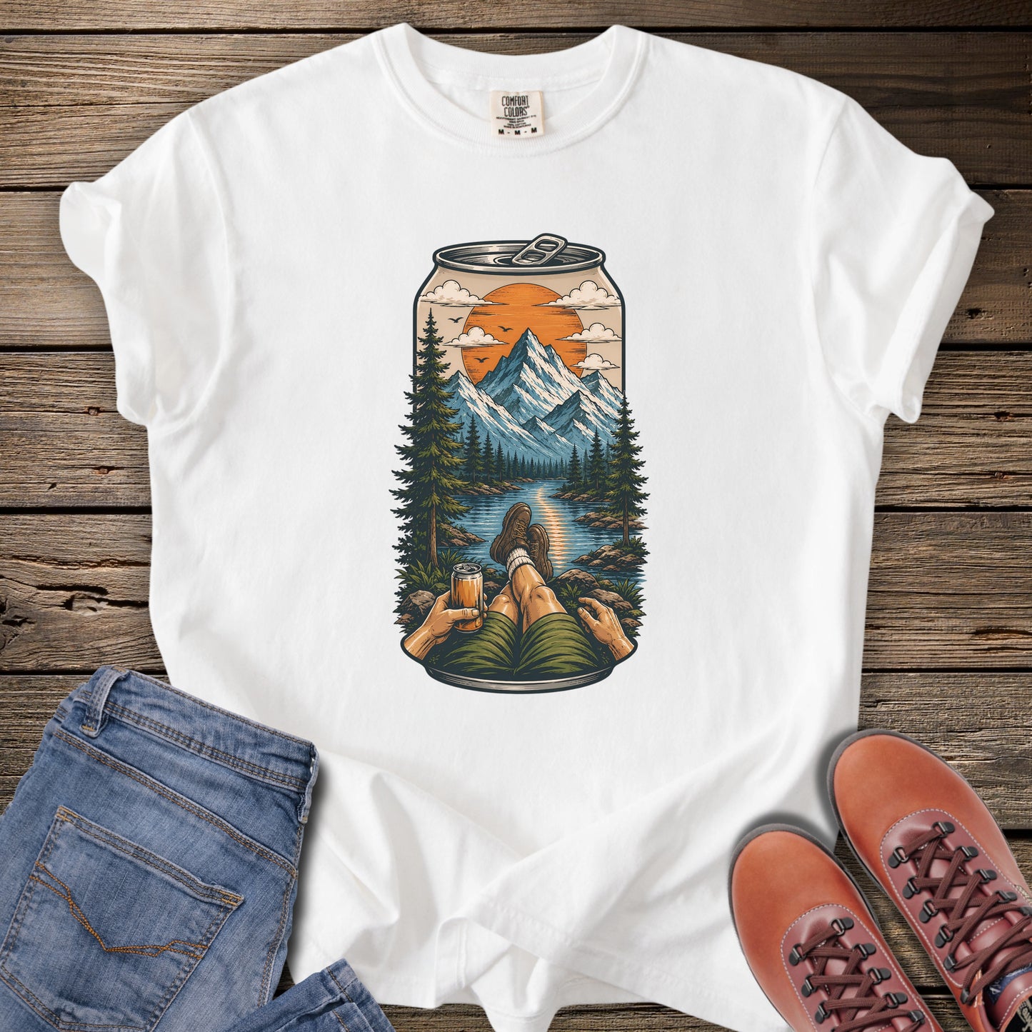 Nature in a Can Mountain View T-Shirt