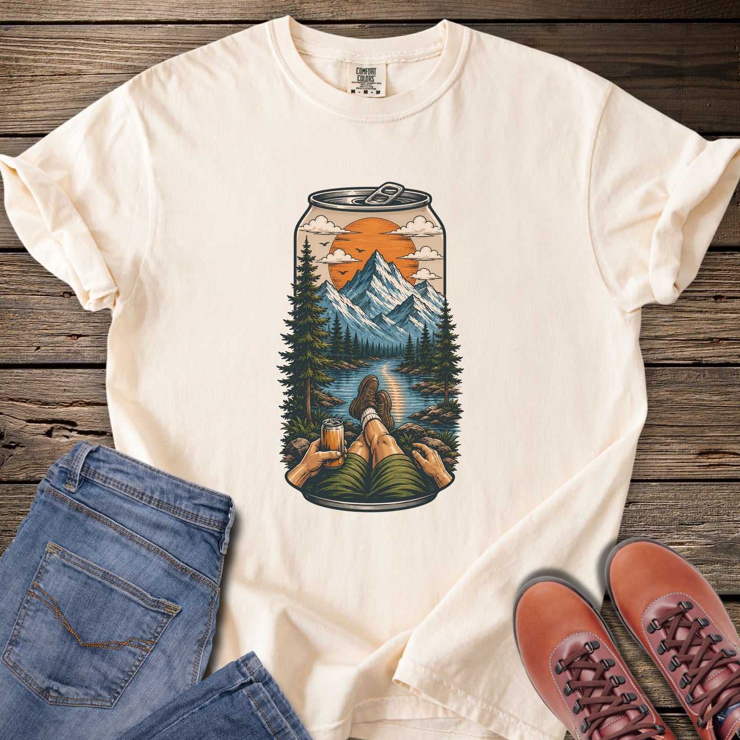 Nature in a Can Mountain View T-Shirt