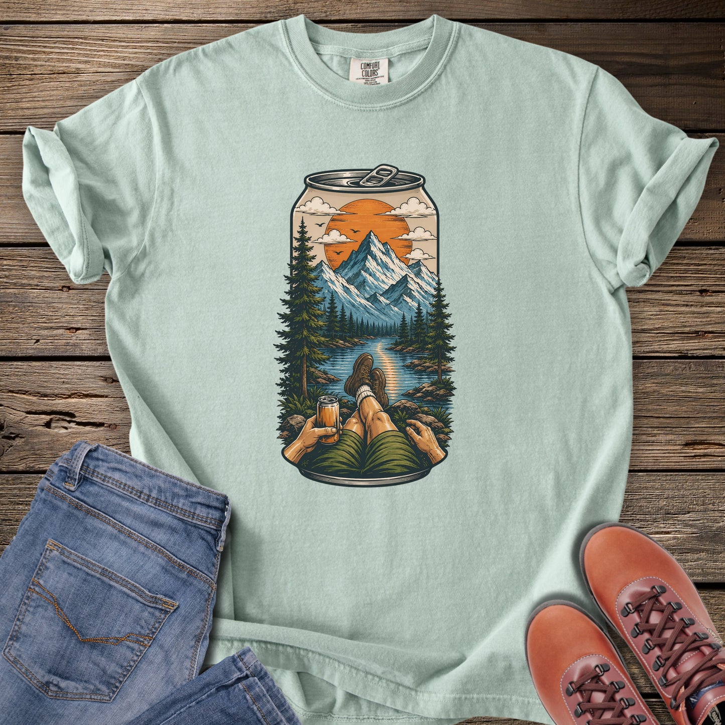 Nature in a Can Mountain View T-Shirt