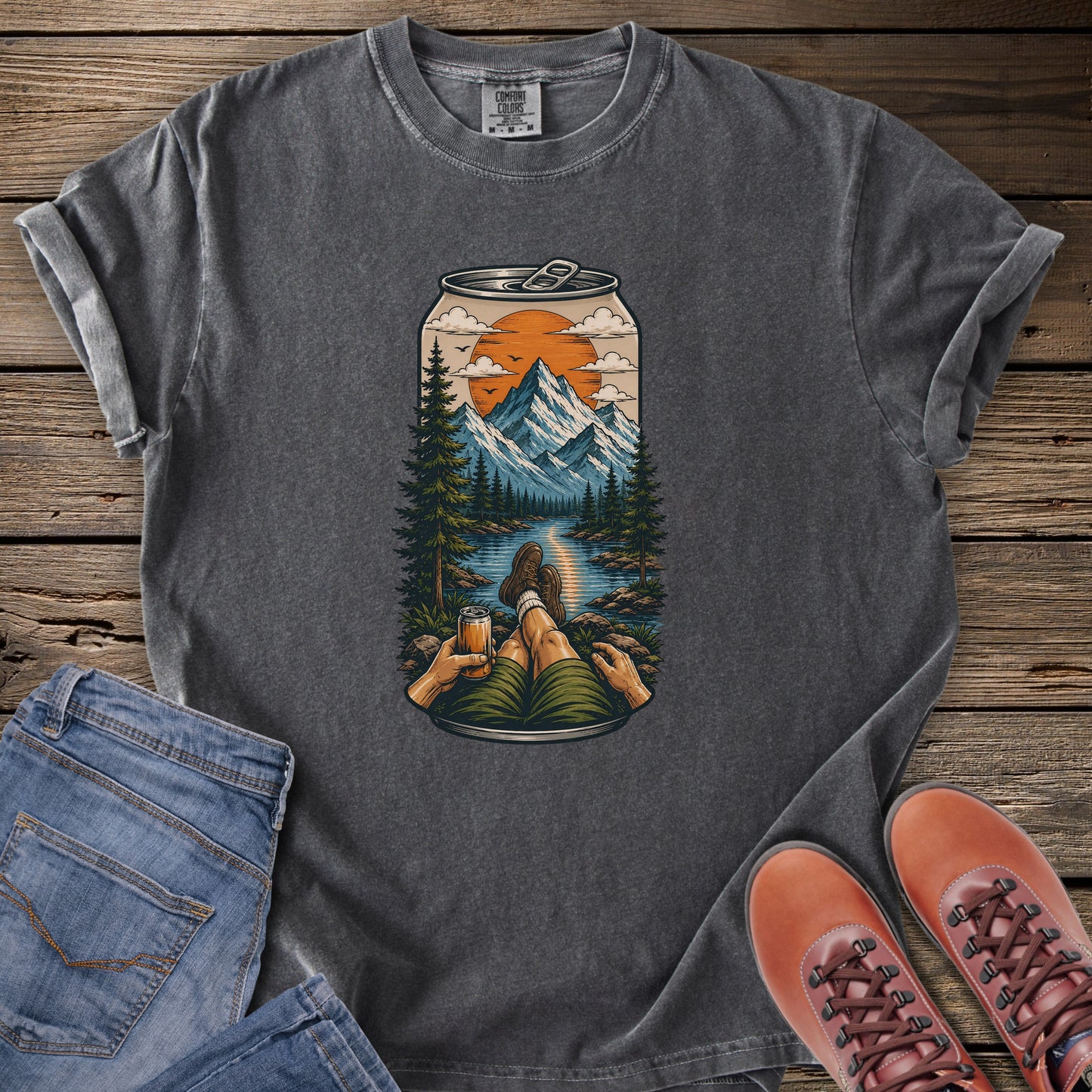 Nature in a Can Mountain View T-Shirt