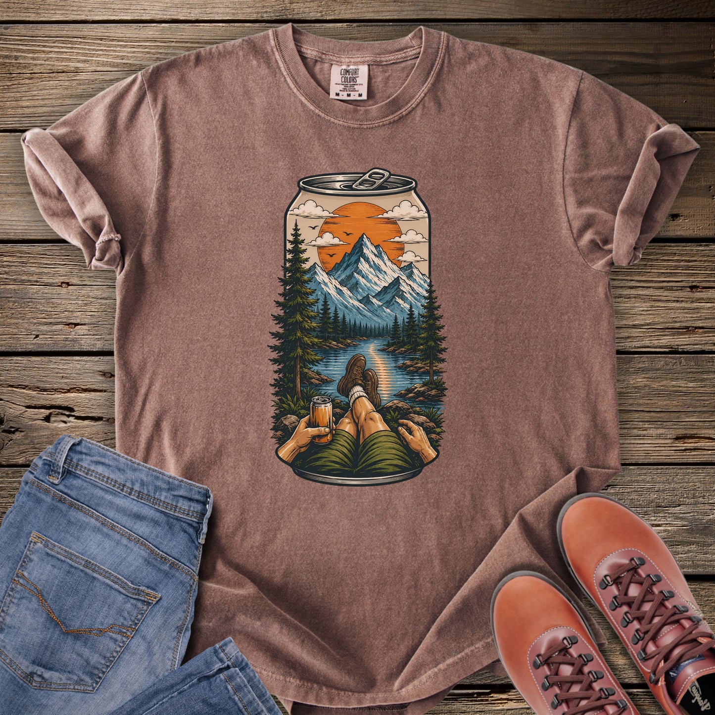 Nature in a Can Mountain View T-Shirt