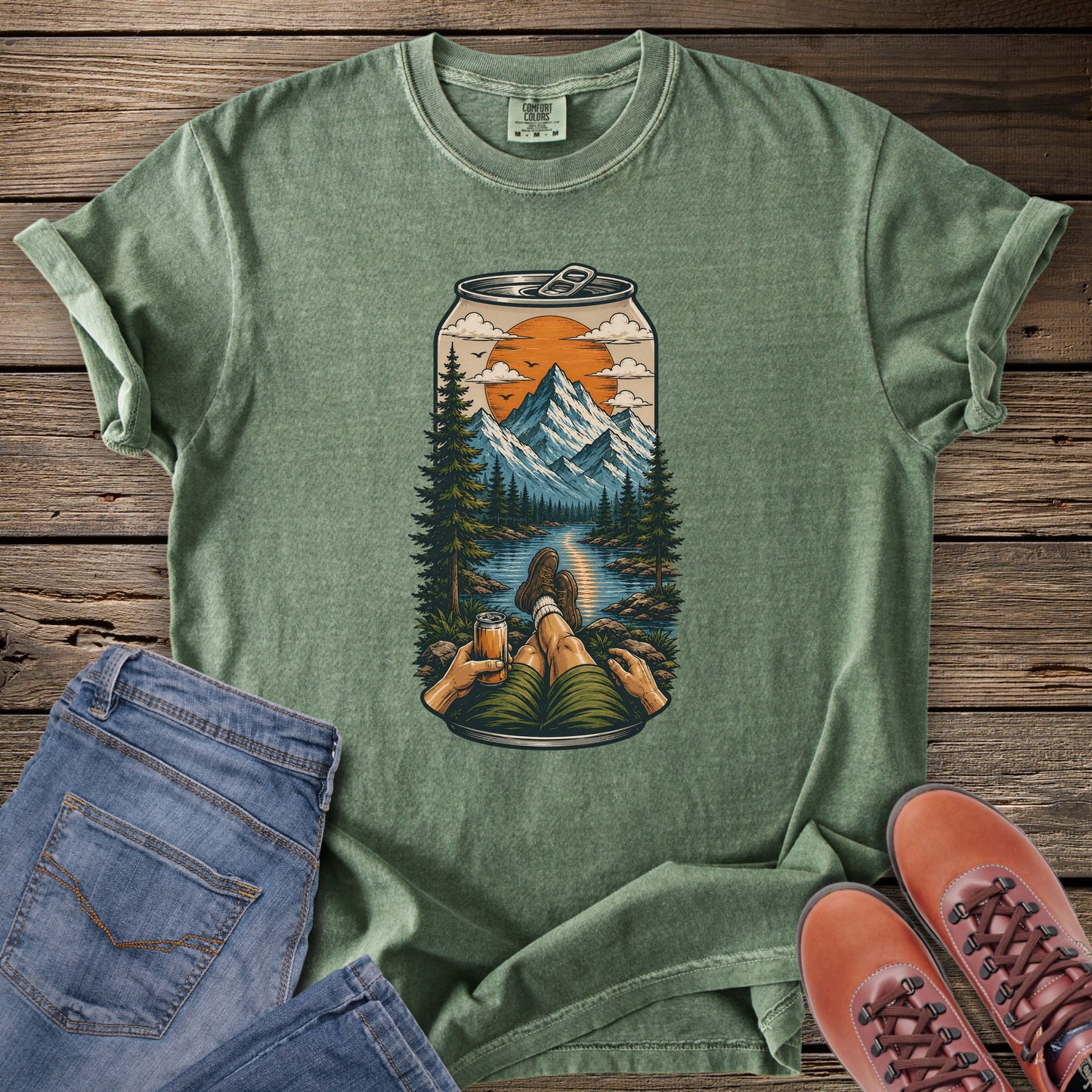 Nature in a Can Mountain View T-Shirt