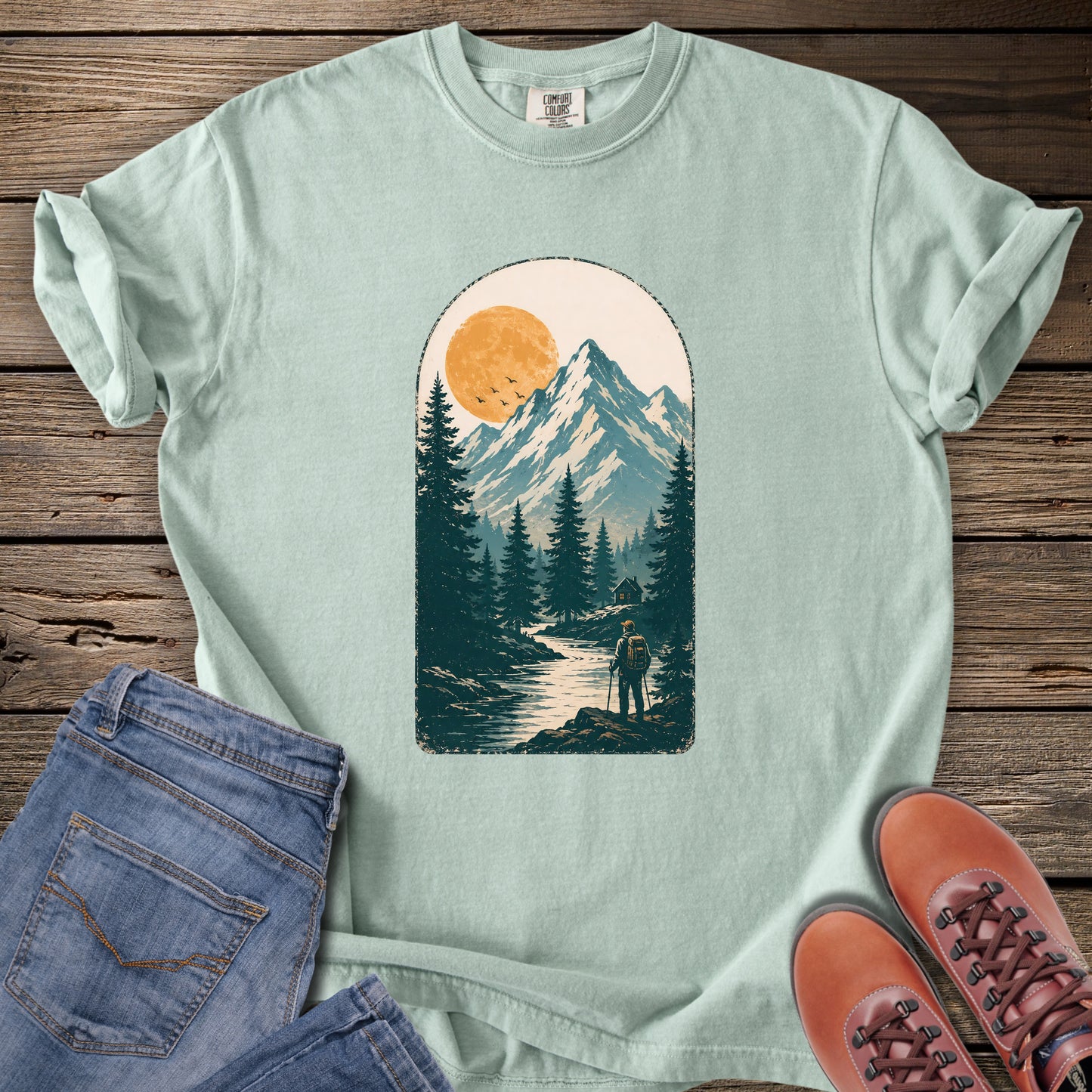 Scenic Forest Peak T-Shirt