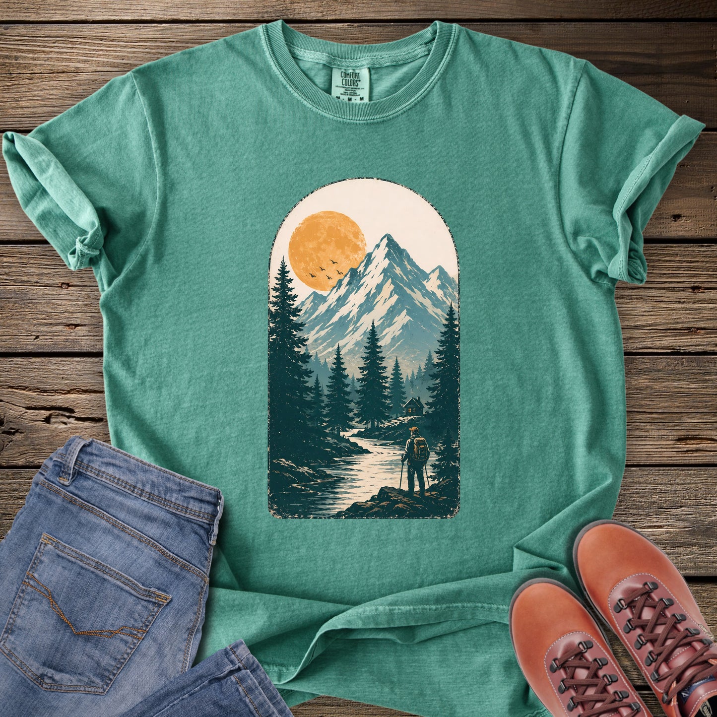 Scenic Forest Peak T-Shirt