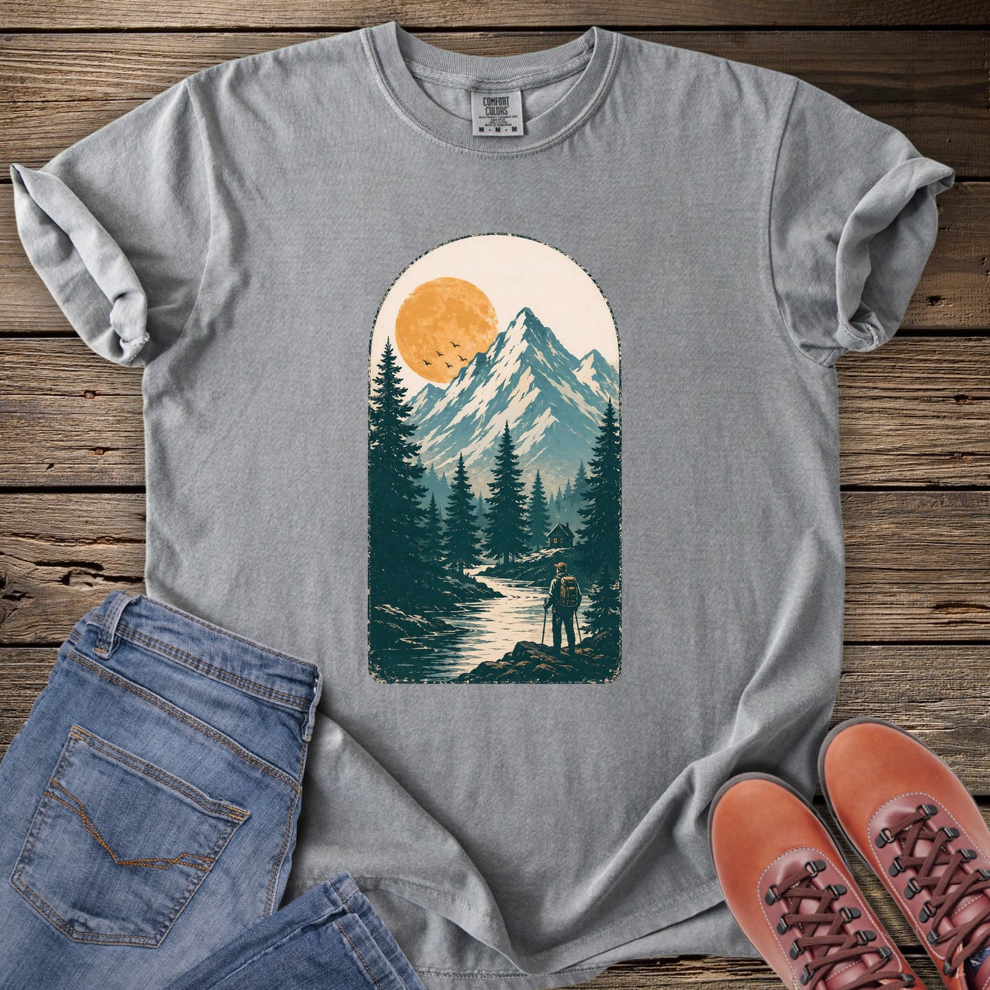 Scenic Forest Peak T-Shirt