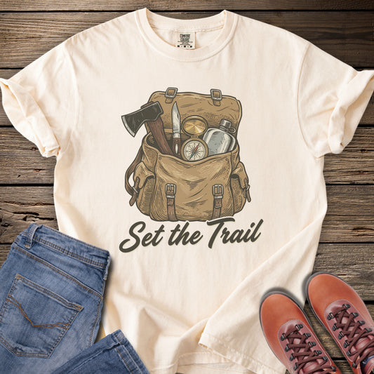 Set the Trail Backpack Adventure T-Shirt