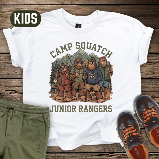 Camp Squatch Junior Rangers Kids T-Shirt