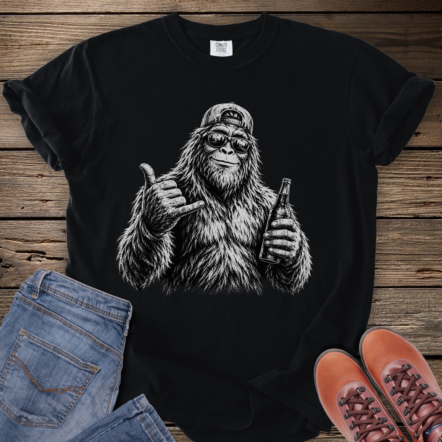 Campfire Cold Ones Sasquatch T-Shirt
