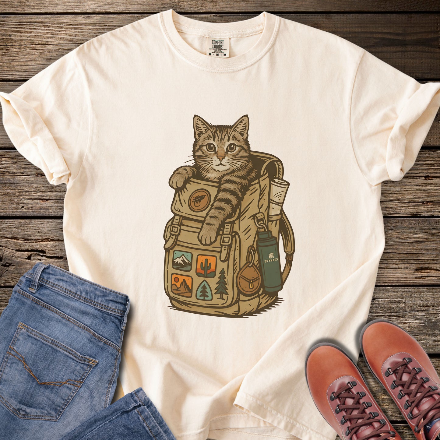 Backpacking Kitty T-Shirt