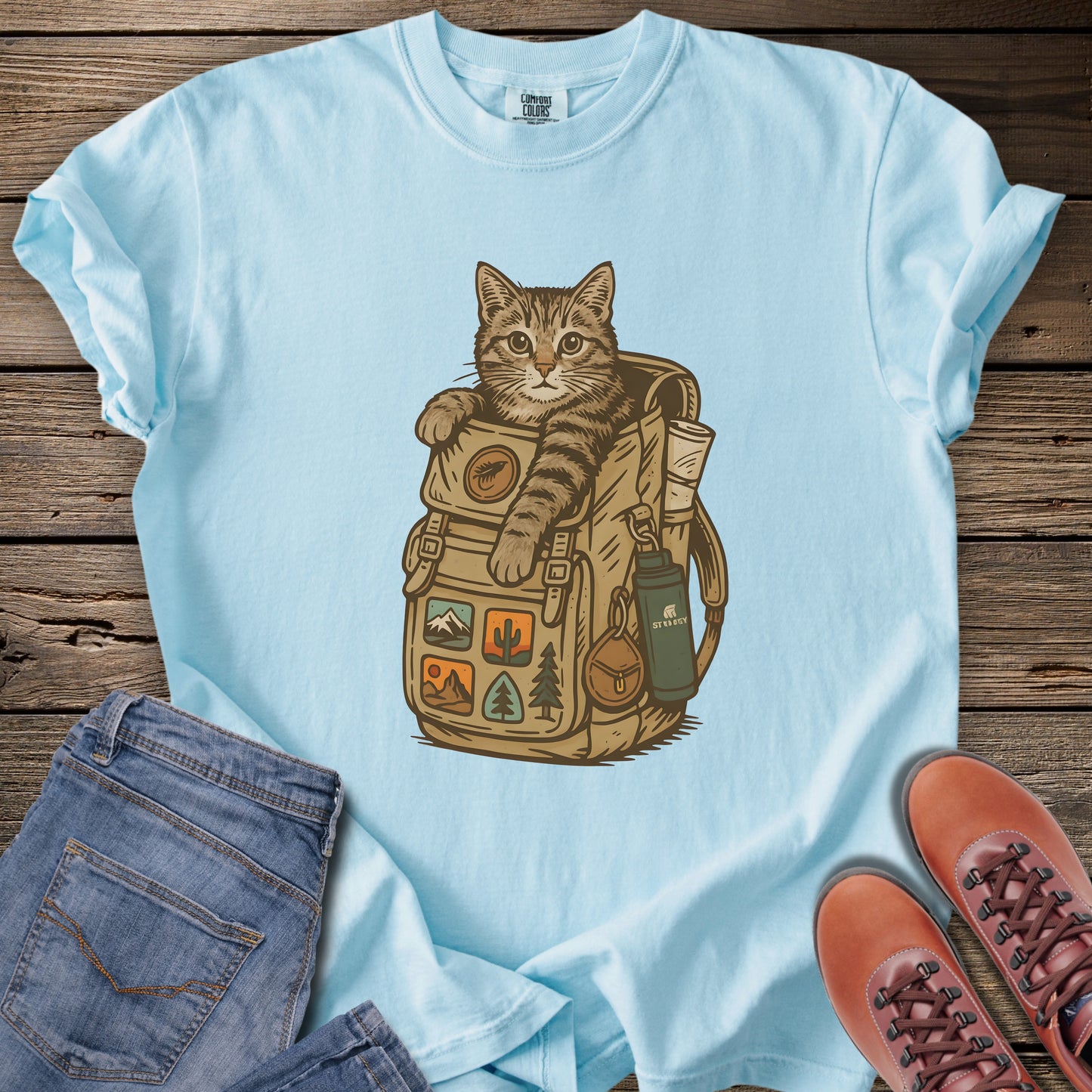 Backpacking Kitty T-Shirt