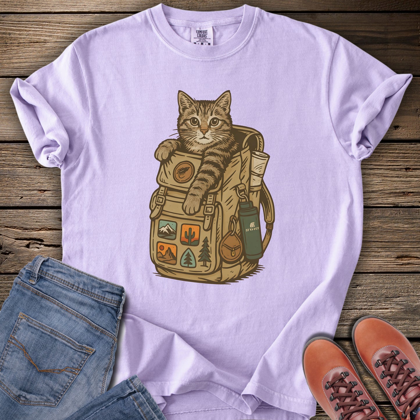 Backpacking Kitty T-Shirt