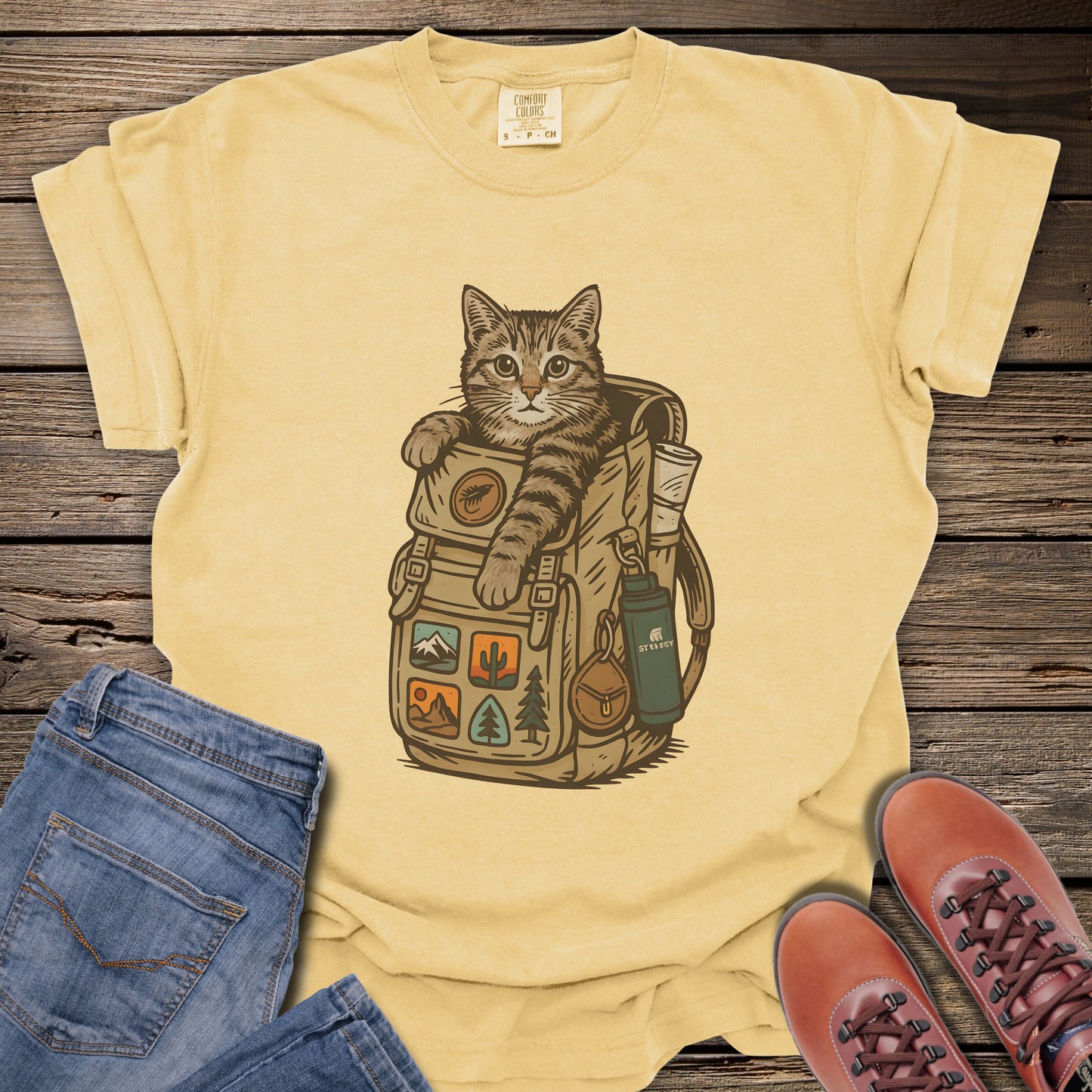 Backpacking Kitty T-Shirt