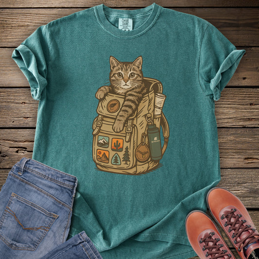 Backpacking Kitty T-Shirt
