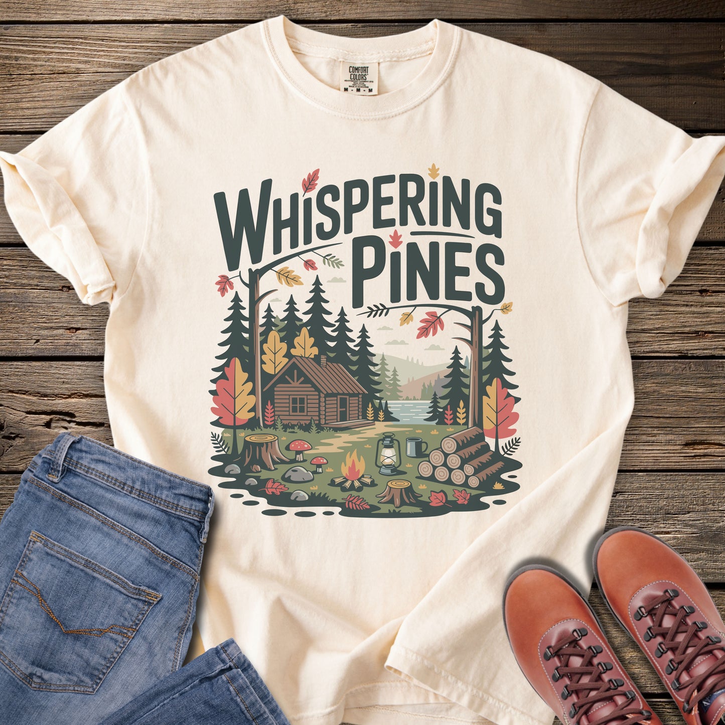 Whispering Pines Cabin T-Shirt