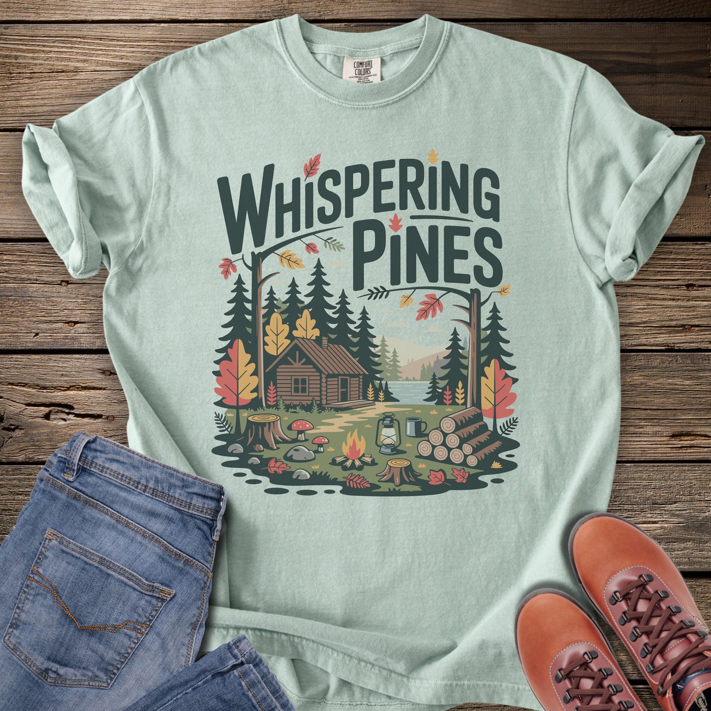 Whispering Pines Cabin T-Shirt