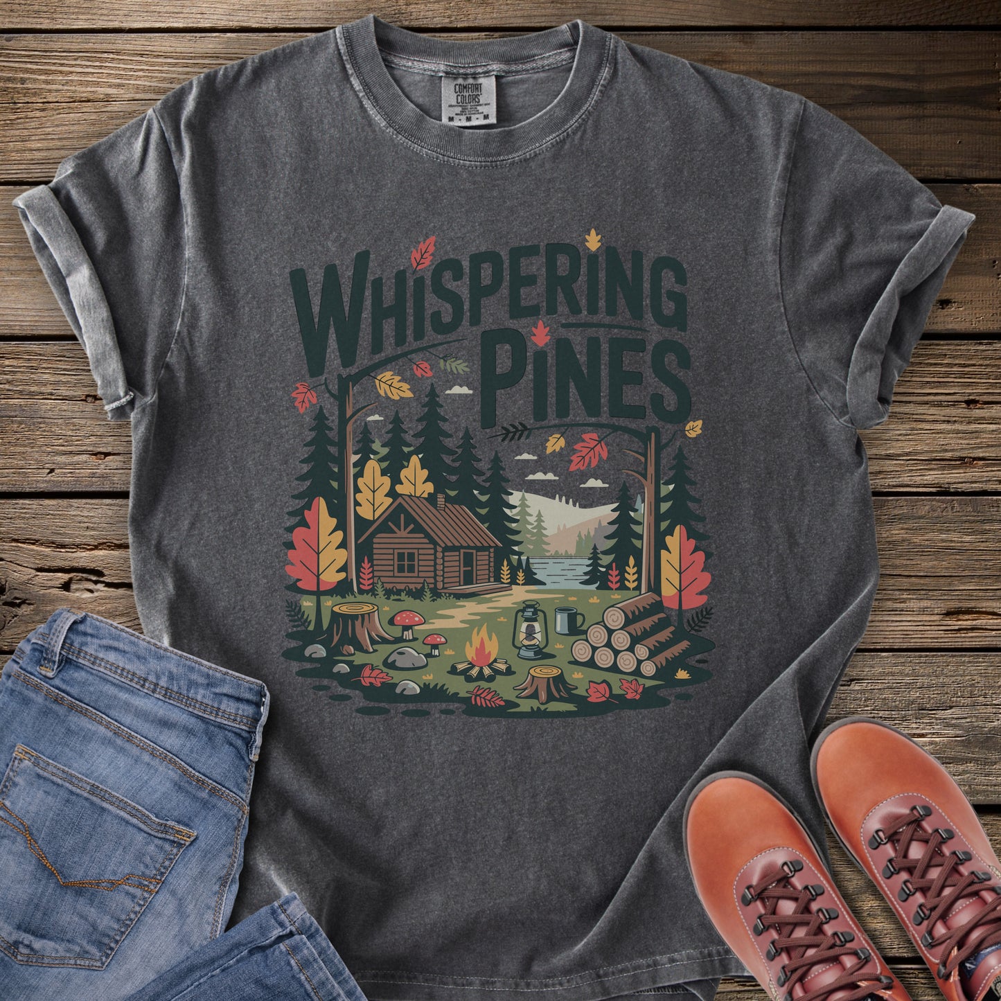 Whispering Pines Cabin T-Shirt