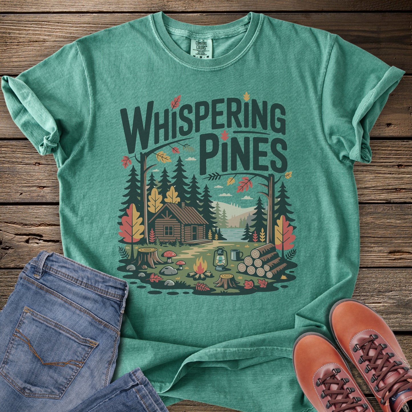 Whispering Pines Cabin T-Shirt