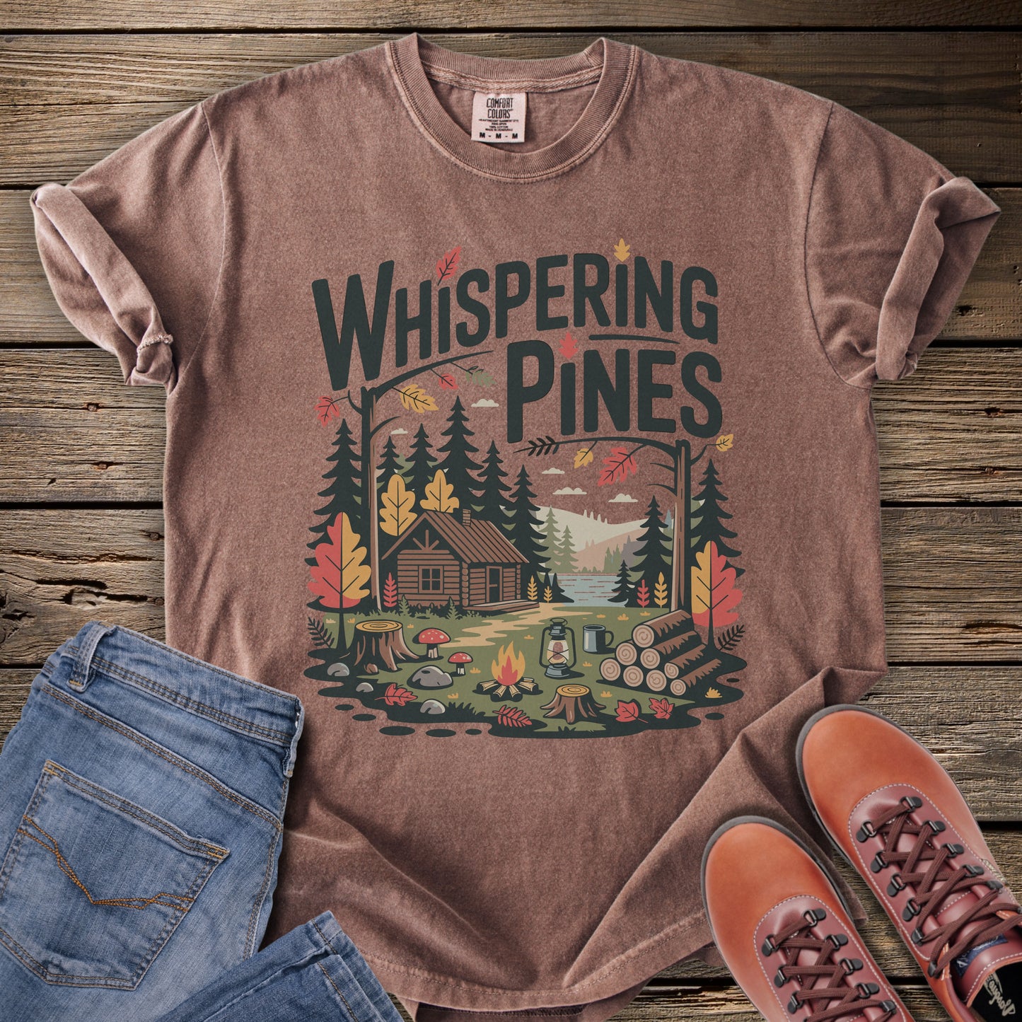 Whispering Pines Cabin T-Shirt