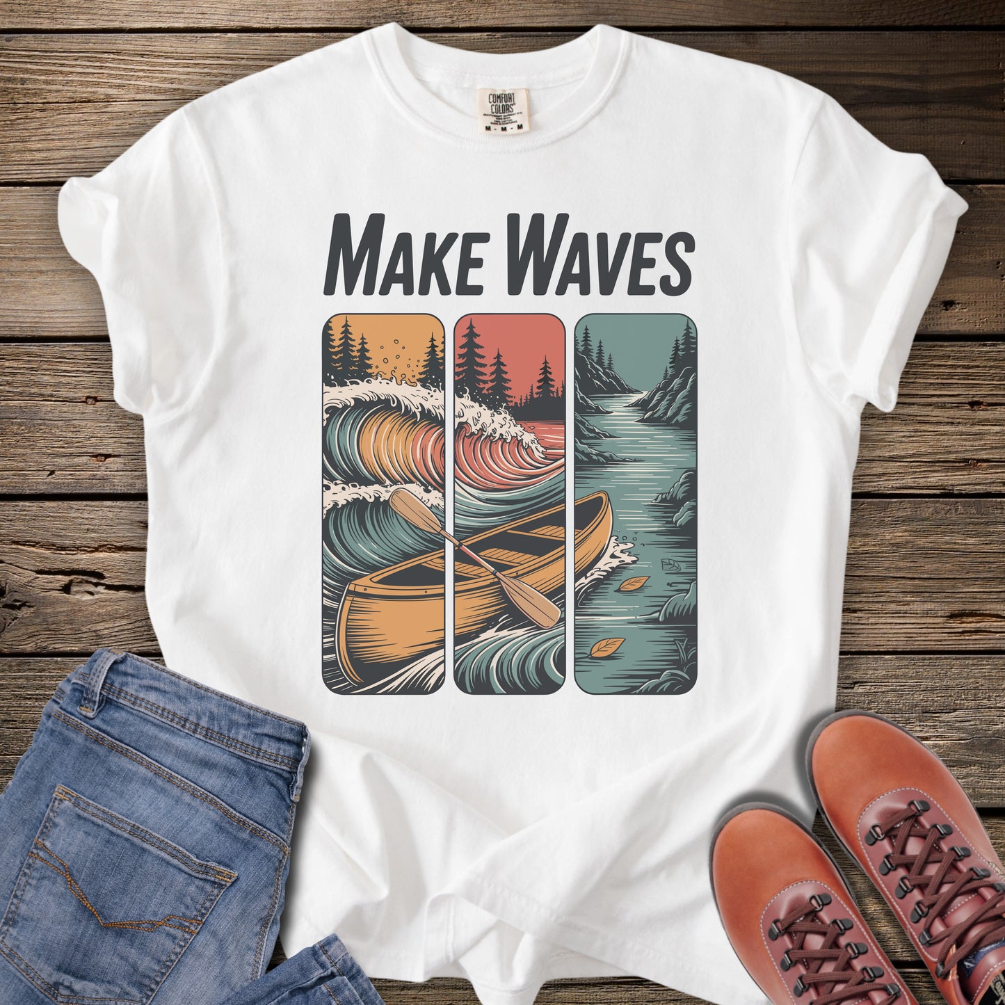 Make Waves Canoe T-Shirt