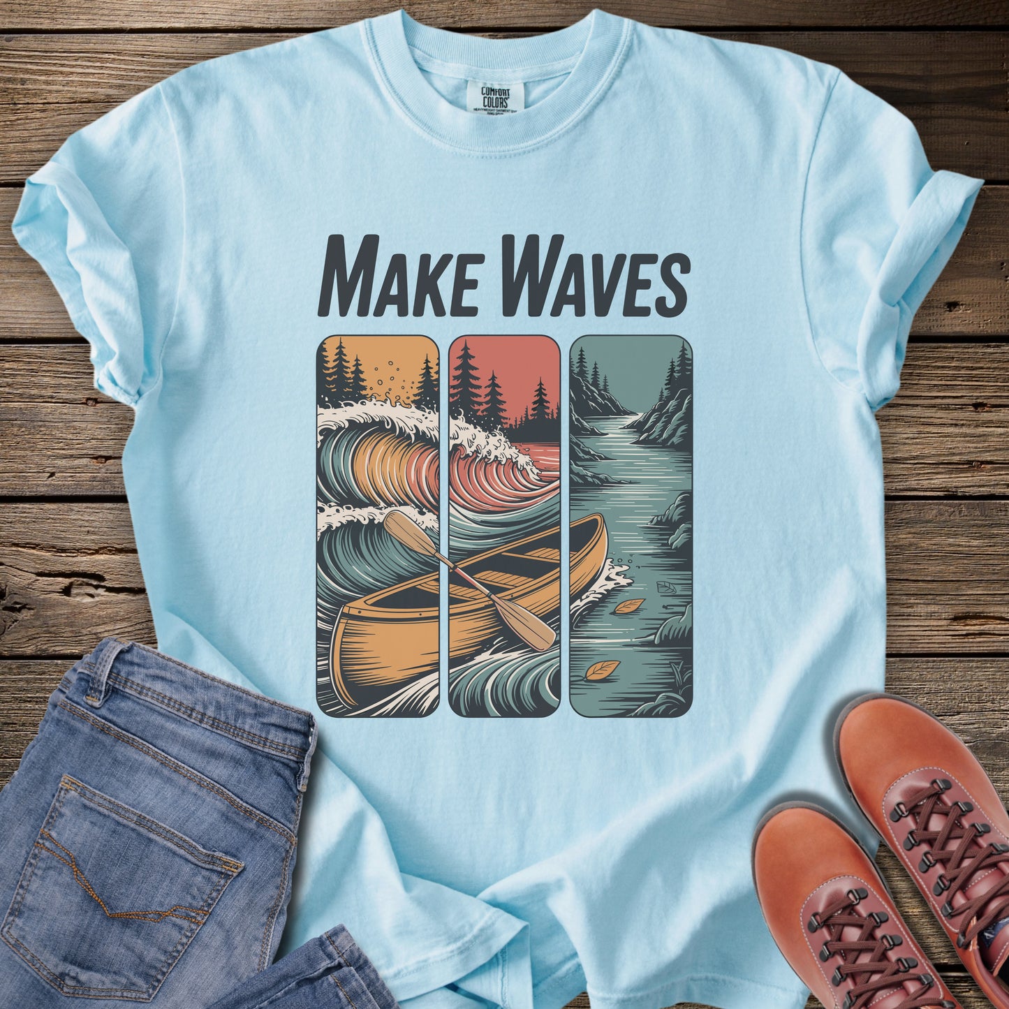 Make Waves Canoe T-Shirt