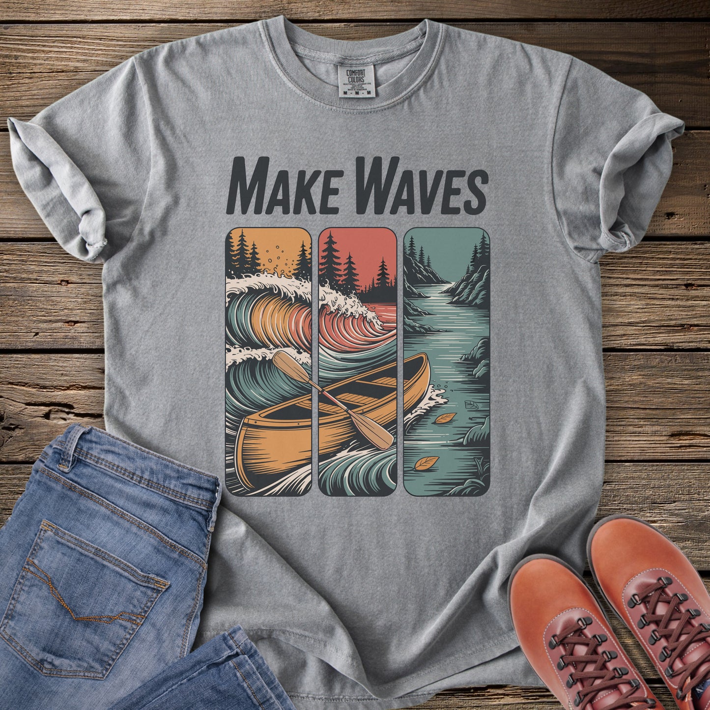Make Waves Canoe T-Shirt
