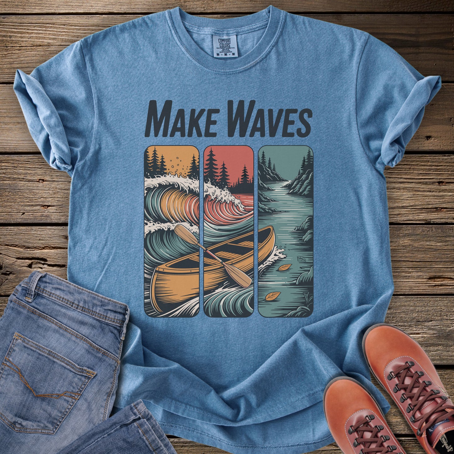 Make Waves Canoe T-Shirt