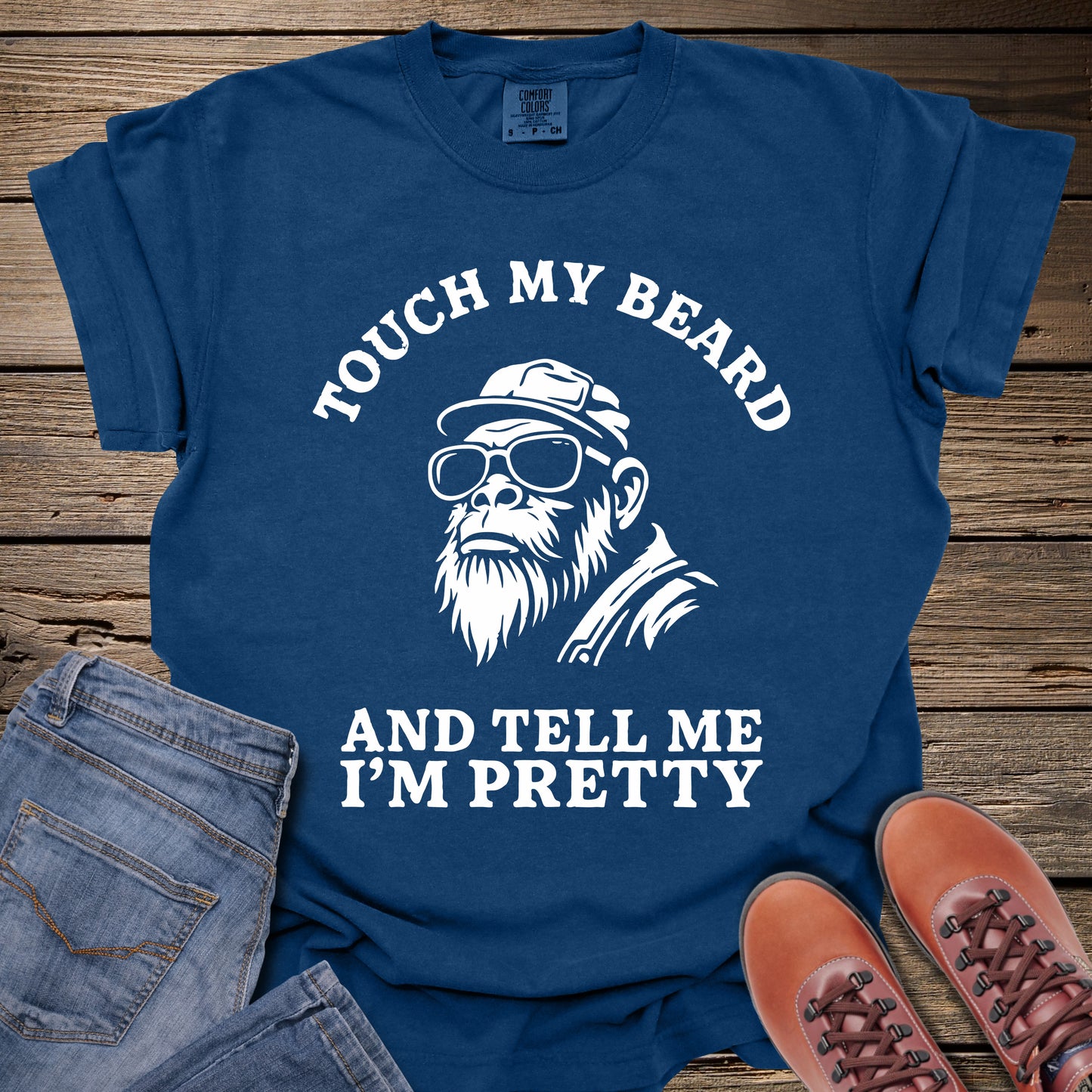 Touch My Beard Bigfoot T-Shirt