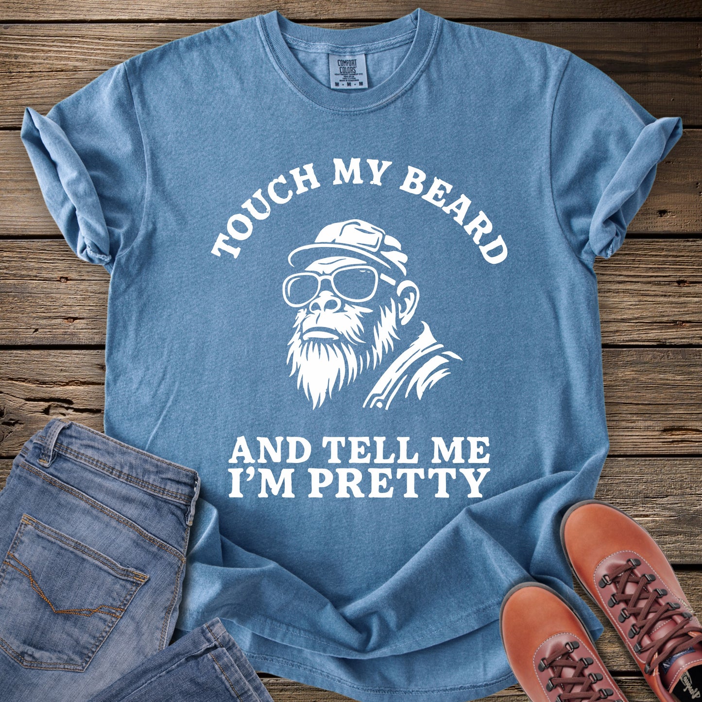 Touch My Beard Bigfoot T-Shirt