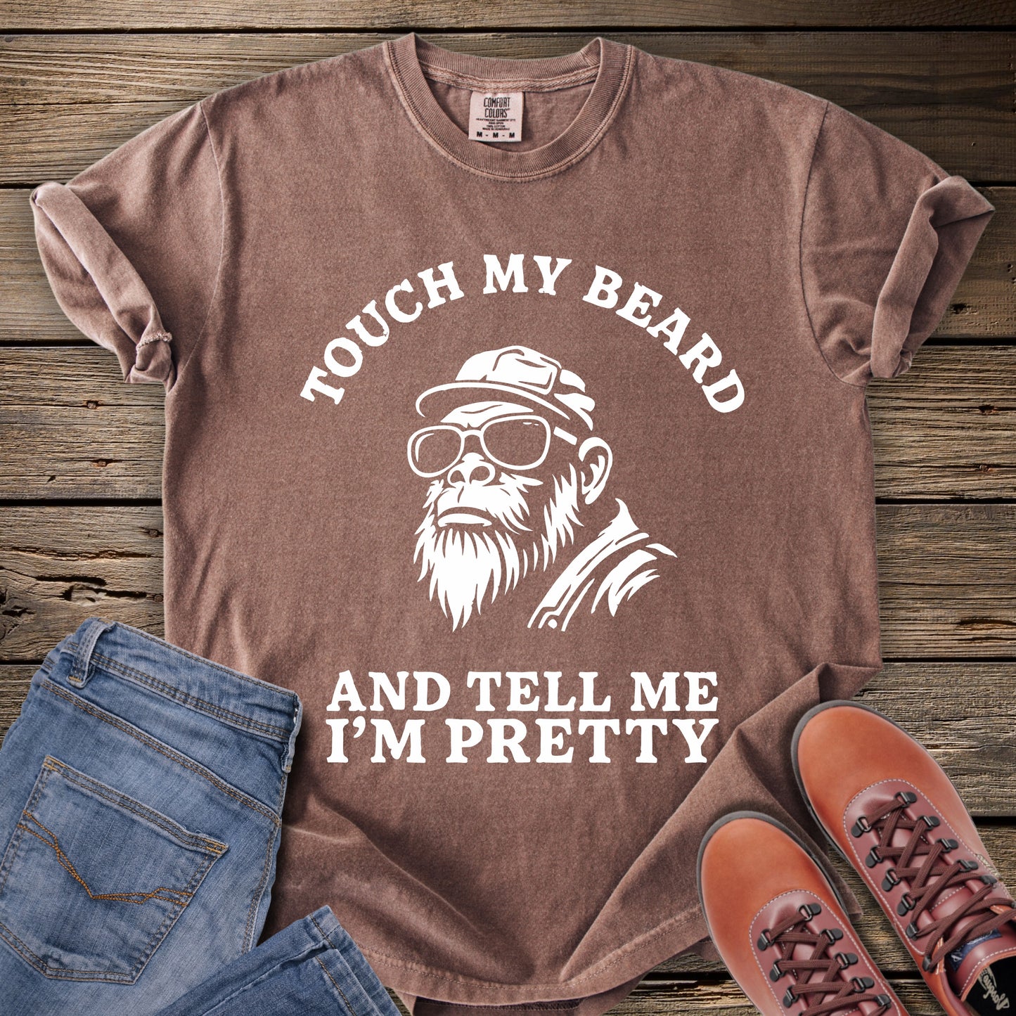 Touch My Beard Bigfoot T-Shirt