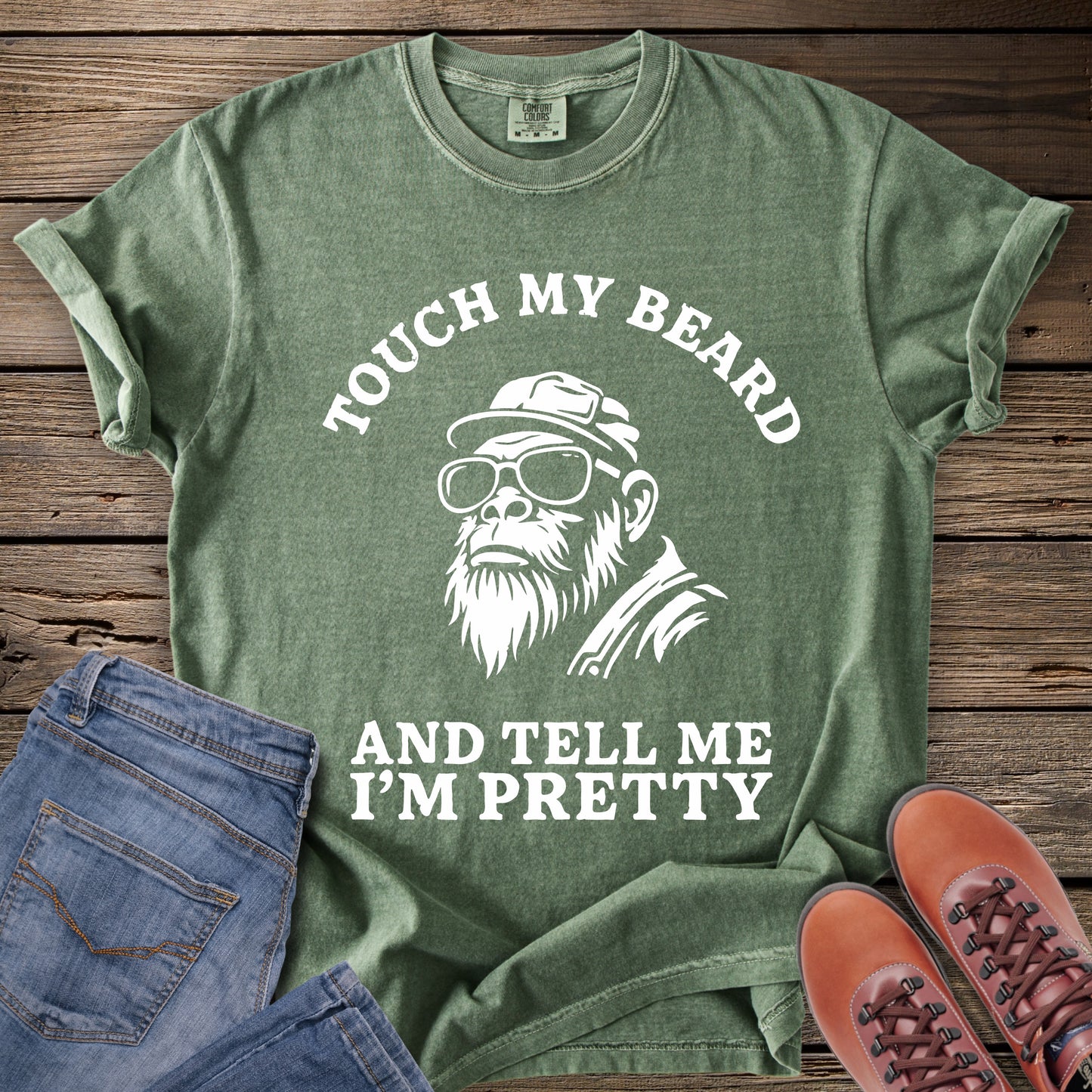 Touch My Beard Bigfoot T-Shirt