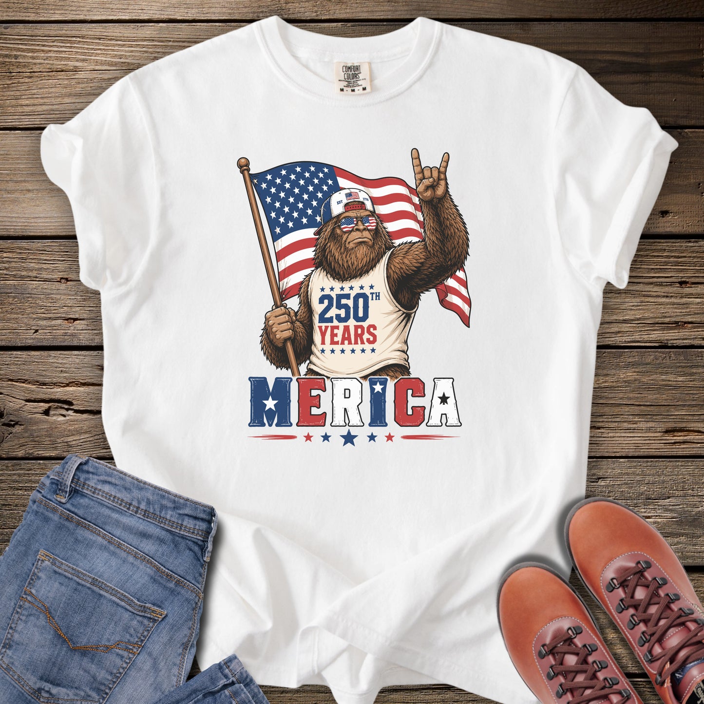 Born Wild. Born Free. Bigfoot T-Shirt