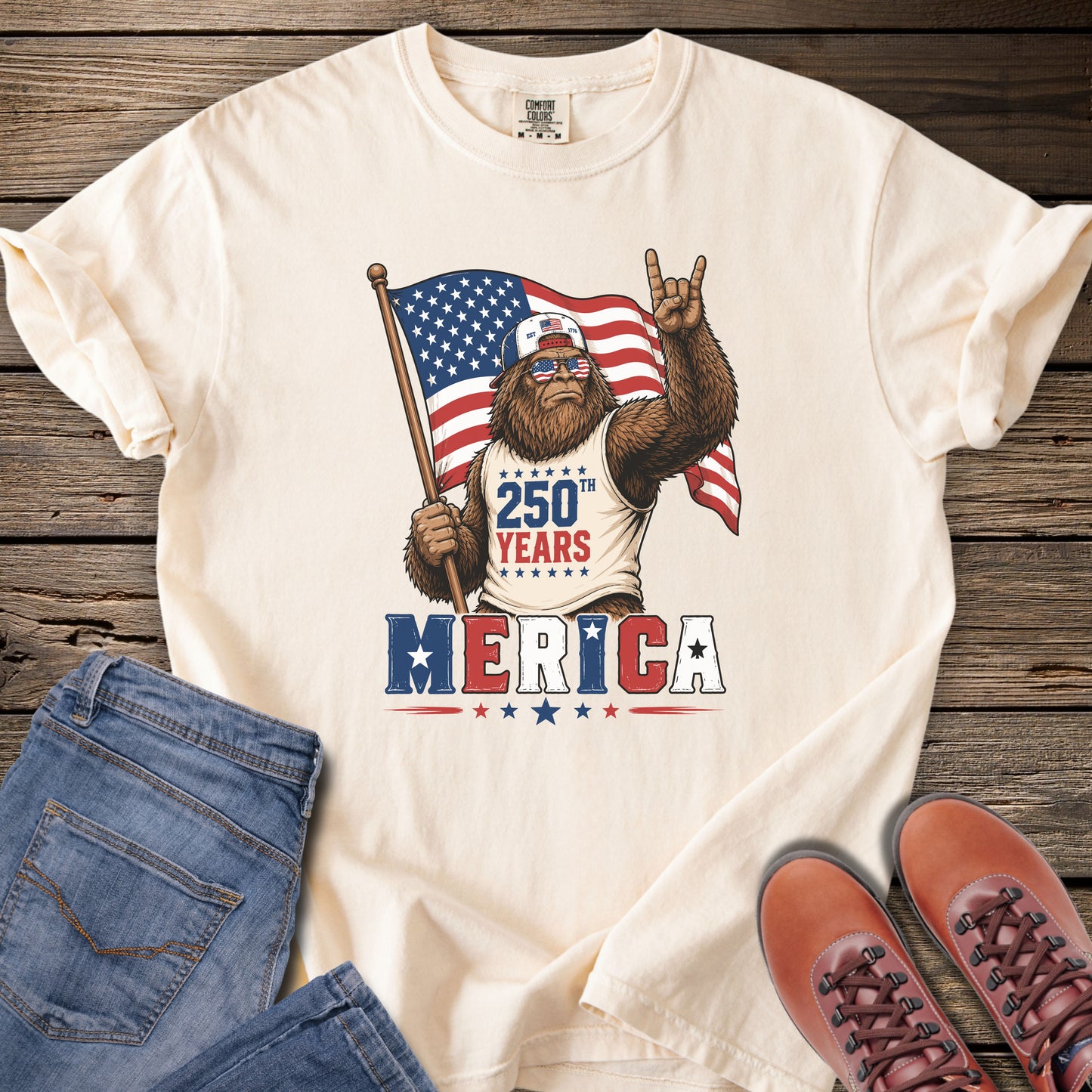 Born Wild. Born Free. Bigfoot T-Shirt