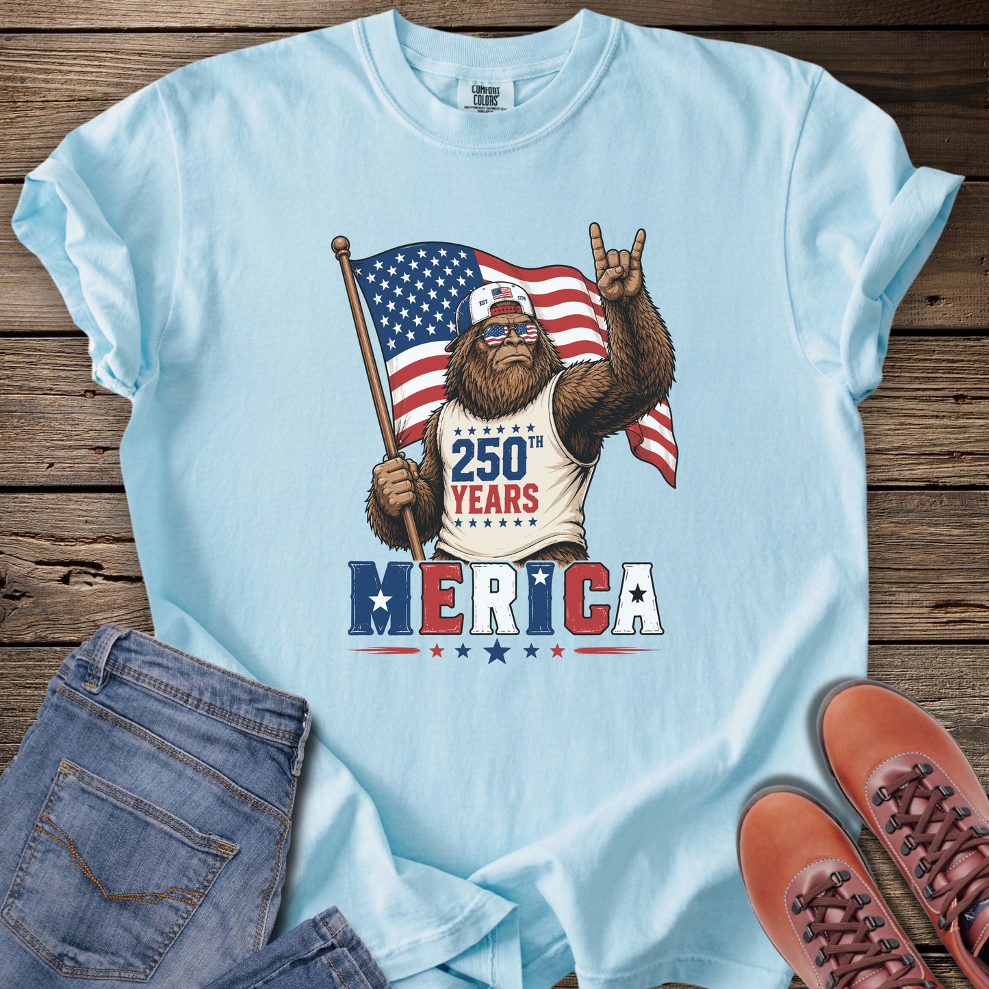 Born Wild. Born Free. Bigfoot T-Shirt