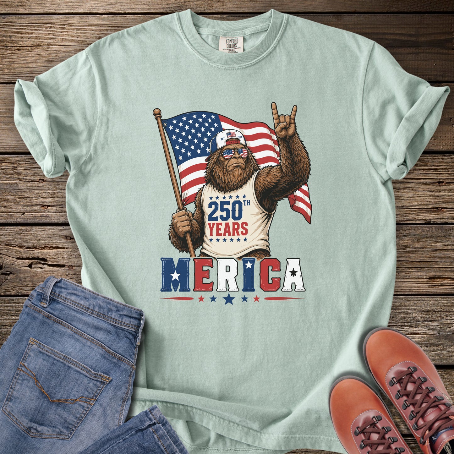 Born Wild. Born Free. Bigfoot T-Shirt