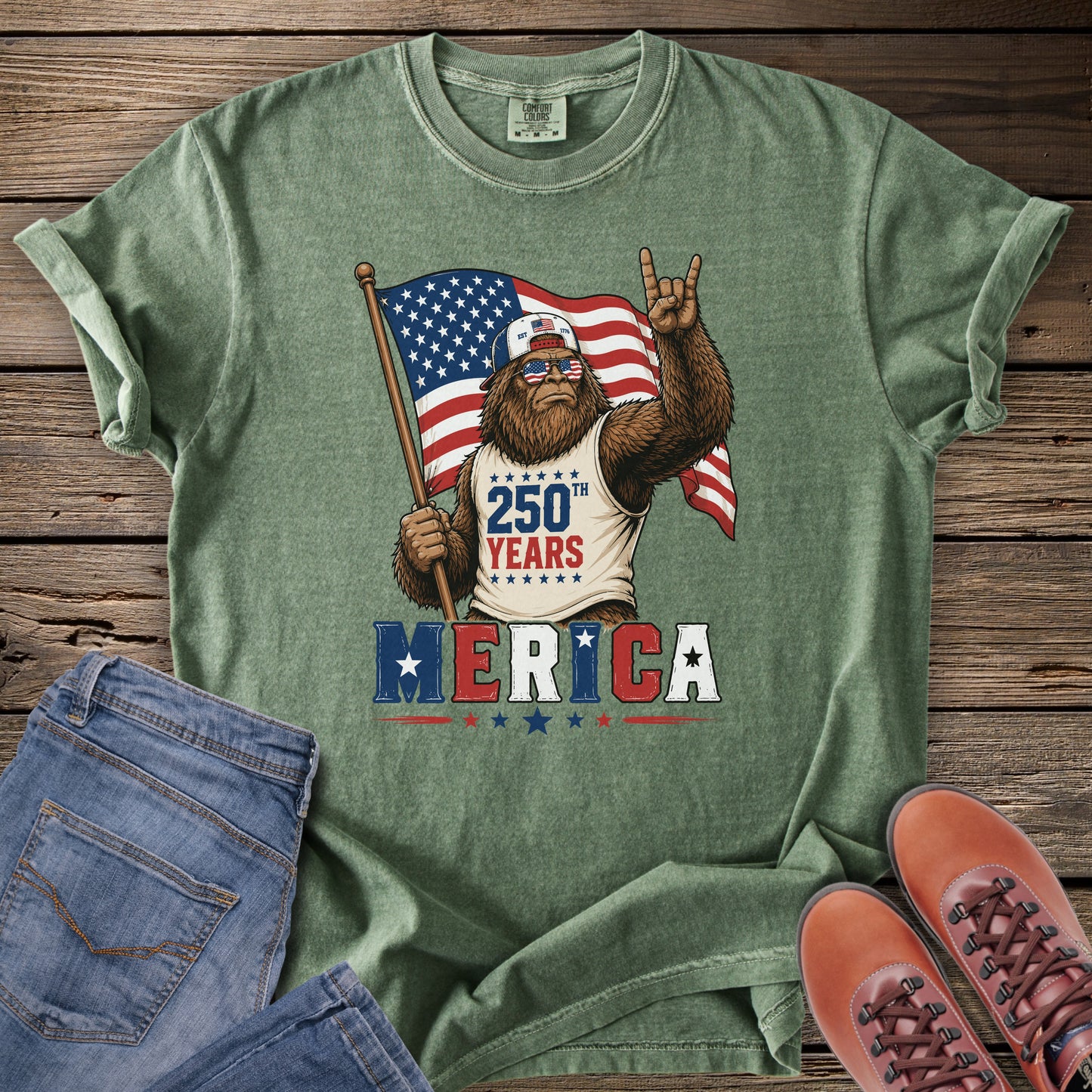 Born Wild. Born Free. Bigfoot T-Shirt