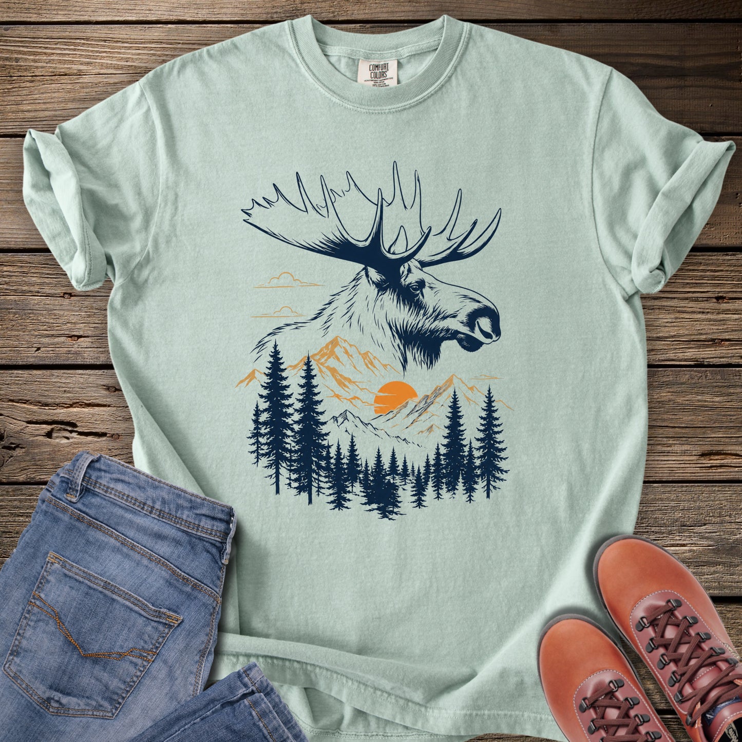 Moose Mountain Sunset T-Shirt