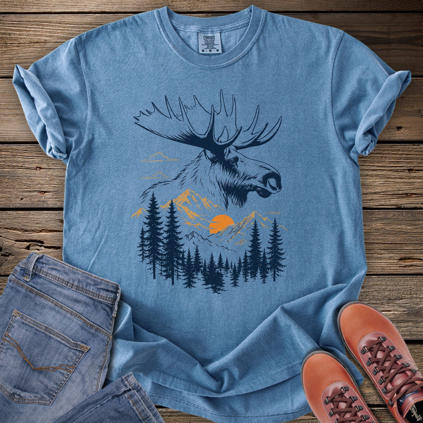 Moose Mountain Sunset T-Shirt