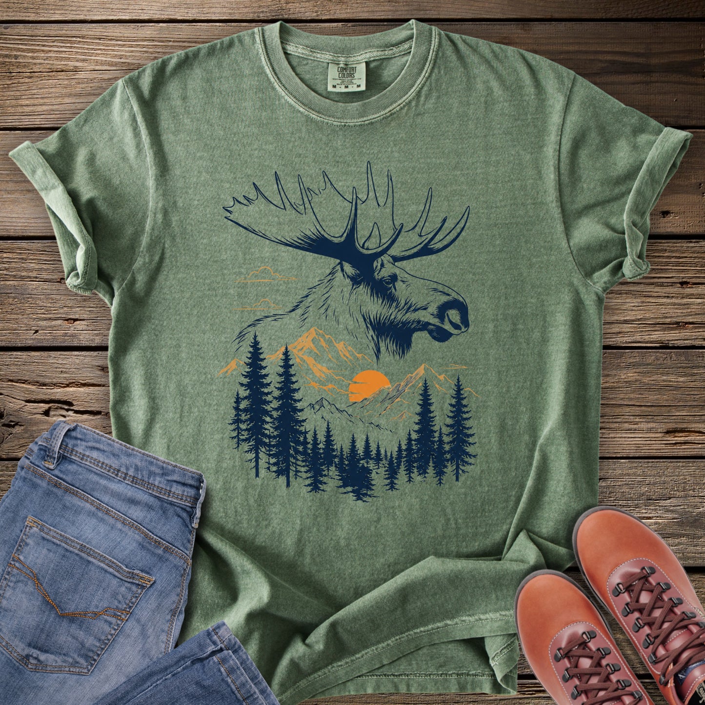 Moose Mountain Sunset T-Shirt