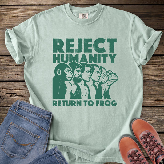 Reject Humanity Return to Frog T-Shirt