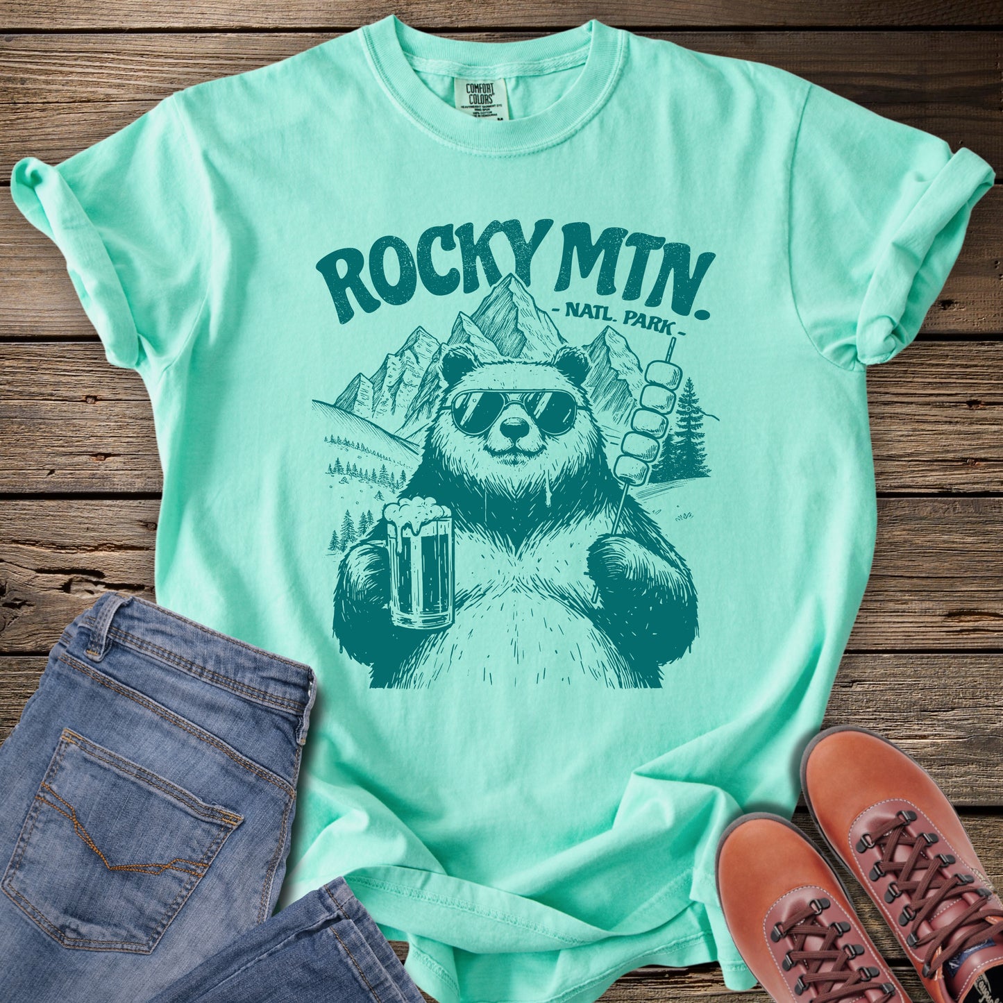 Rocky Mtn Bear Beer T-Shirt