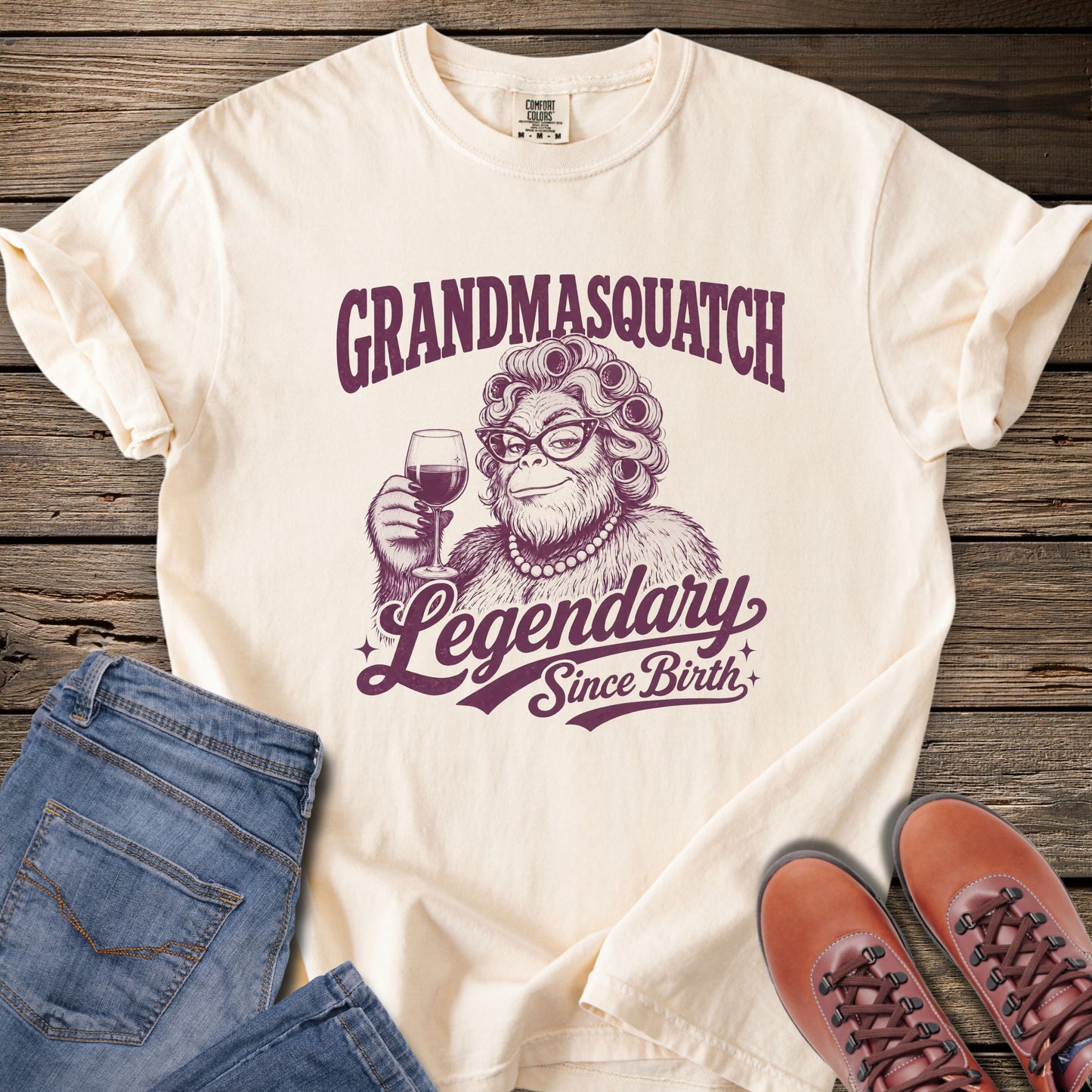 Grandmasquatch Legendary Since Birth T-Shirt
