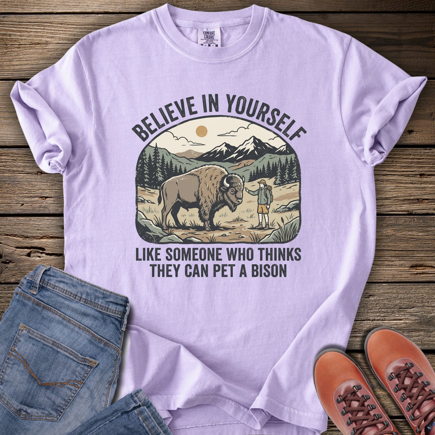 Believe in Yourself Bison T-Shirt