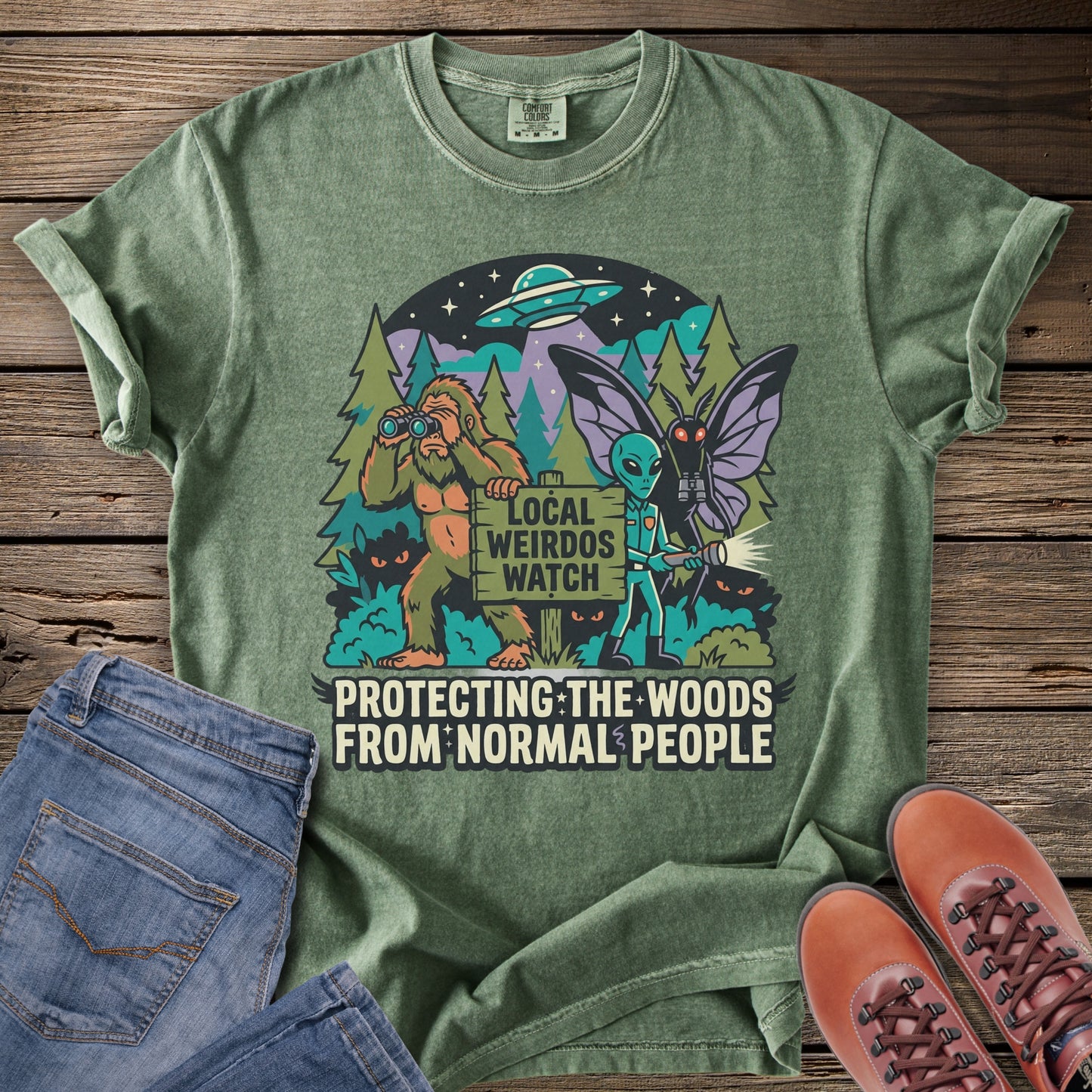 Protecting the Woods Cryptids T-Shirt