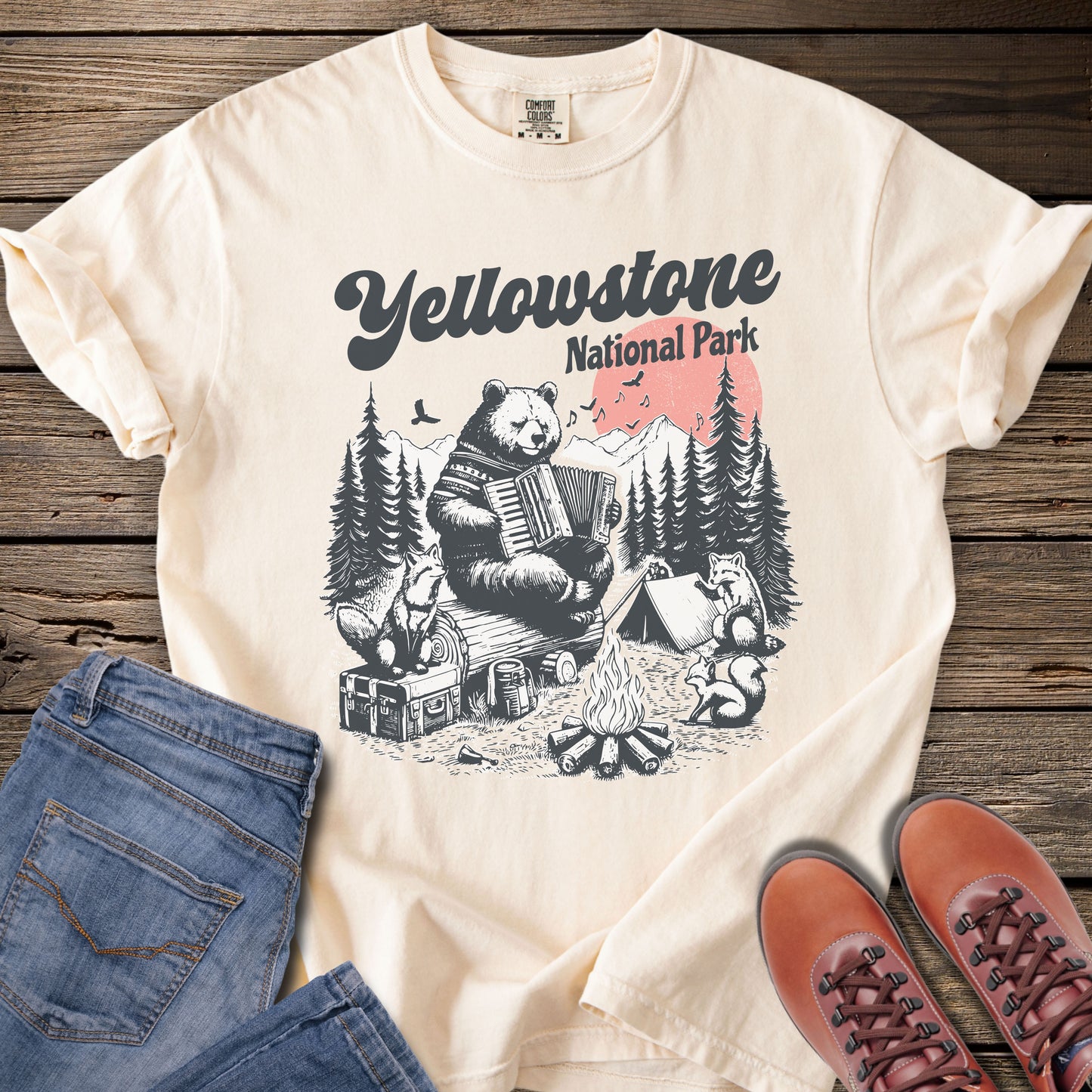 Yellowstone National Park Camping T-Shirt